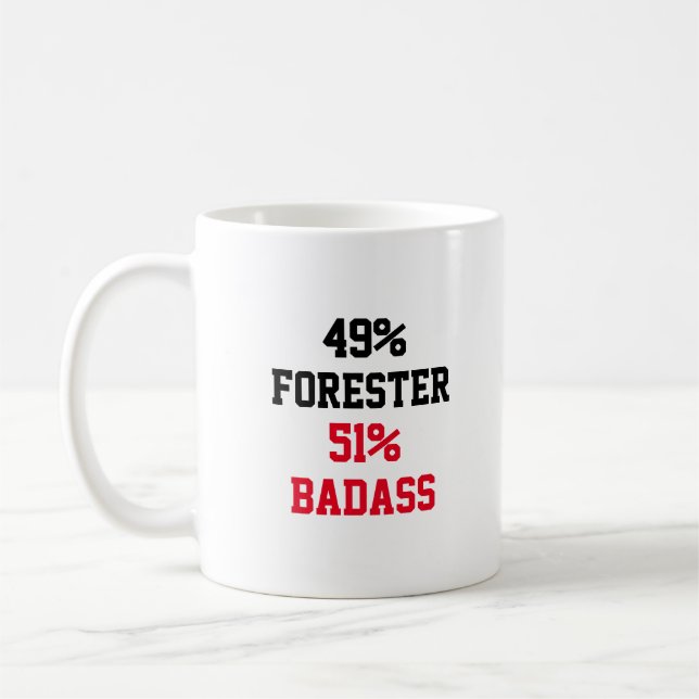 Forester Badass Coffee Mug (Left)