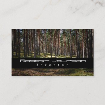 Forester Business Card by GetArtFACTORY at Zazzle