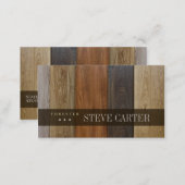 Forester Wood Forest Boards Floor Woodworker Card (Front/Back)