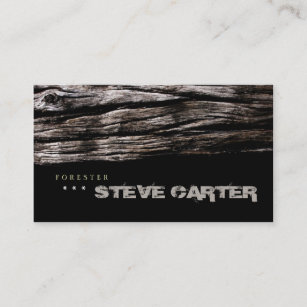 Forester Wood Forest Tree Nature Farmer Furniture Business Card