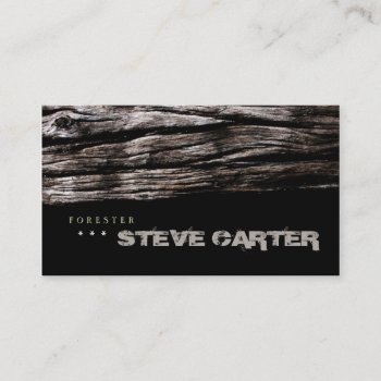 Forester Wood Forest Tree Nature Farmer Furniture Business Card by paplavskyte at Zazzle