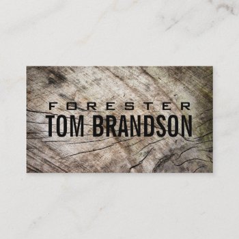 Forester - Woodturner Forest Capital Controller Business Card by GetArtFACTORY at Zazzle