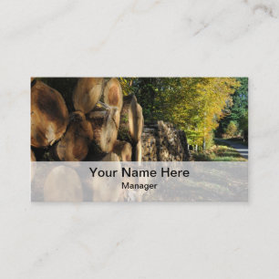 Forestry industries business card