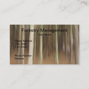 Forestry Management Business Card