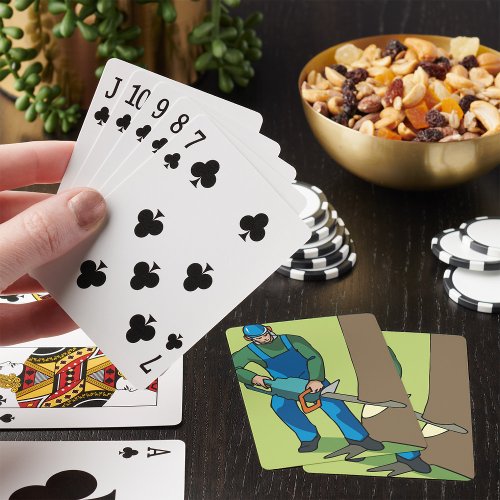 Forestry Worker Poker Cards