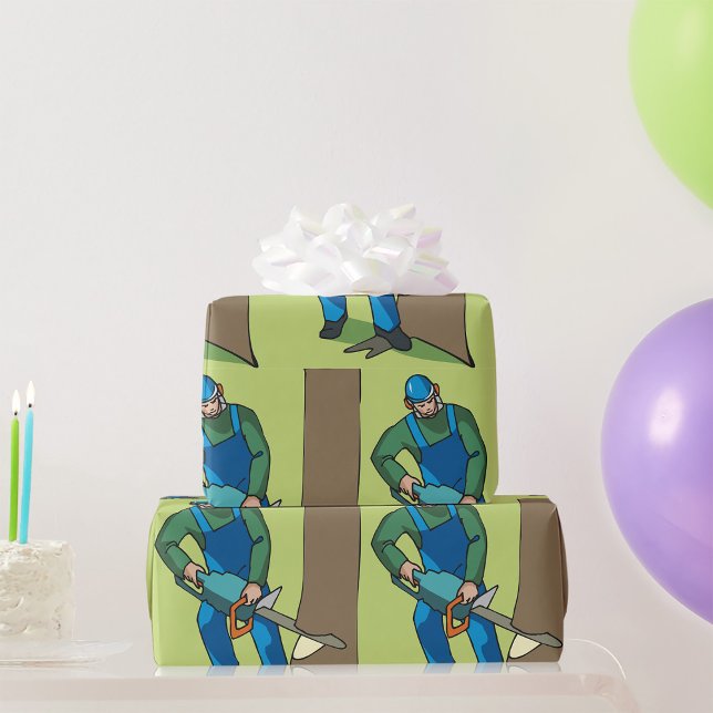 Forestry Worker Wrapping Paper (Creator Uploaded)