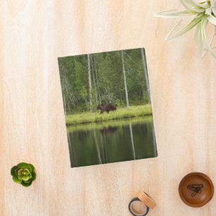 Forests   Bear at Taiga Forest Northern Finland Mini Binder