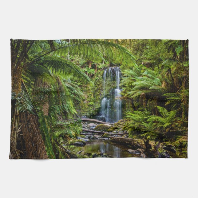 Forests | Beauchamp Falls Australia Kitchen Towel (Horizontal)