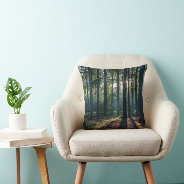 Forests | Black Forest Germany Throw Pillow (Chair)