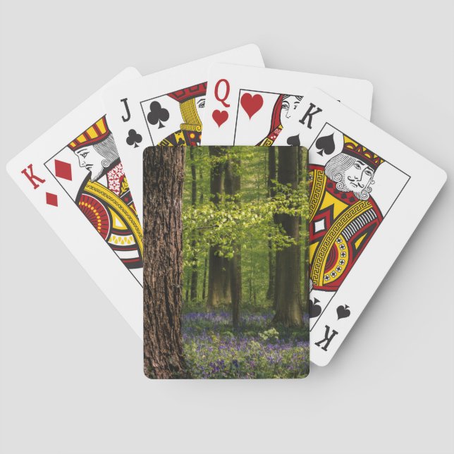 Forests | Bluebells in Belgium Poker Cards (Back)