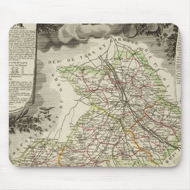 Forests, cities, towns mouse pad (Front)