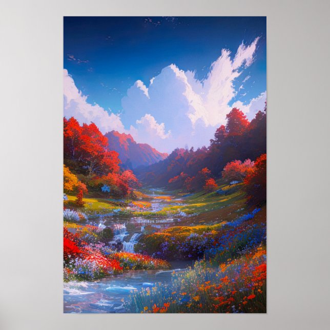Forest's Colorful Symphony Poster (Front)