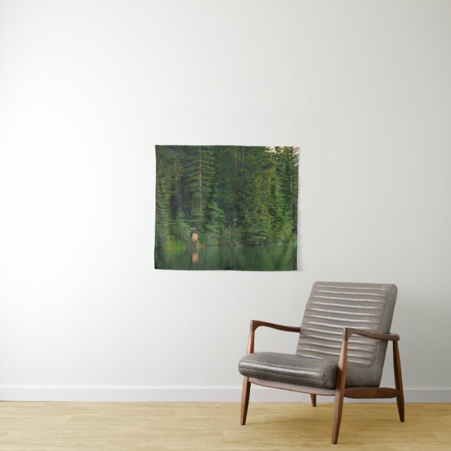 Forests | Elk at Banff National Park Alberta Tapestry (In Situ (Horizontal))