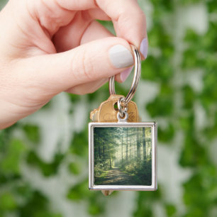 Forests   Forest Path Hamburg Germany Keychain