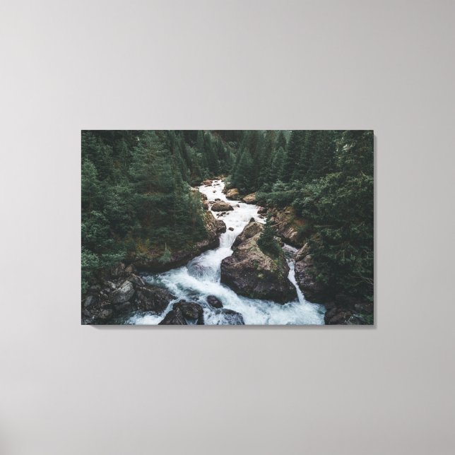 Forests | Grison Graubunden Canton Canvas Print (Front)
