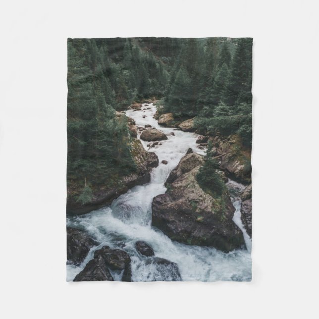 Forests | Grison Graubunden Canton Fleece Blanket (Front)