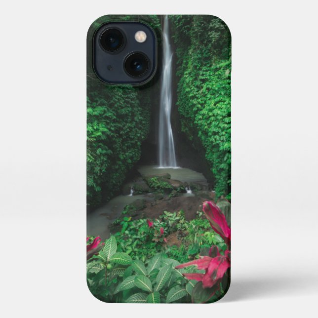 Forests | Leke Leke Waterfalls in Bali iPhone Case (Back)