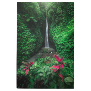 Forests   Leke Leke Waterfalls in Bali Metal Print