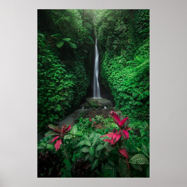 Forests | Leke Leke Waterfalls in Bali Poster (Front)