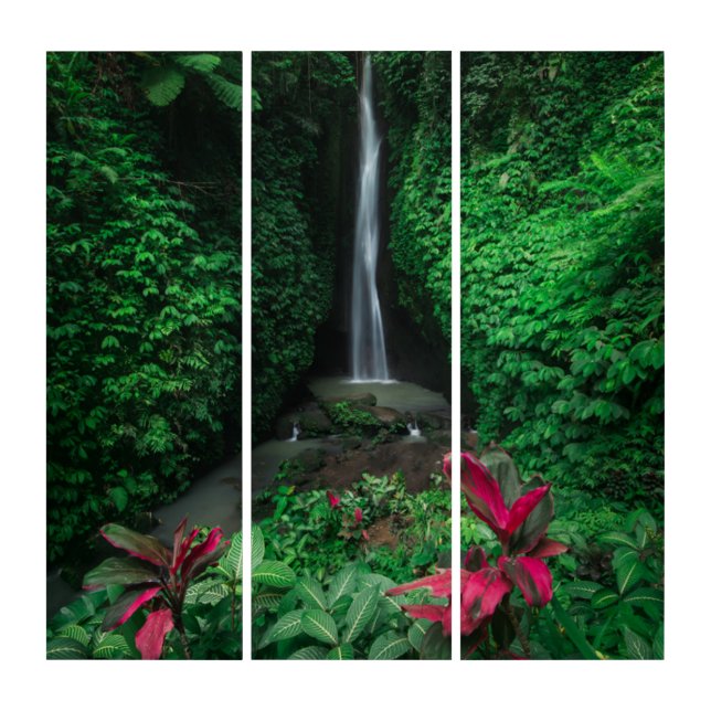 Forests | Leke Leke Waterfalls in Bali Triptych (Front)