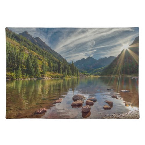 Forests  Maroon Bells Colorado Cloth Placemat