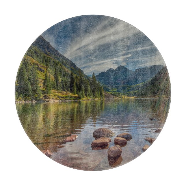 Forests | Maroon Bells Colorado Cutting Board (Front)