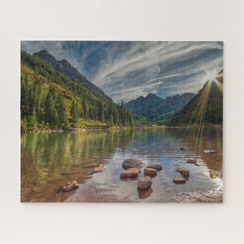 Forests  Maroon Bells Colorado Jigsaw Puzzle