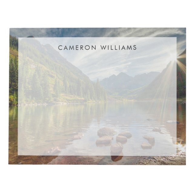 Forests | Maroon Bells Colorado Notepad (Front)