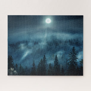 Forests Moonlit Forest Jigsaw Puzzle