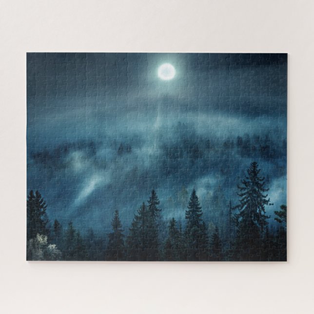 Forests | Moonlit Forest Jigsaw Puzzle (Horizontal)