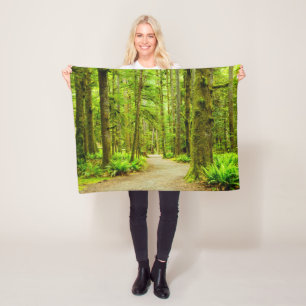 Forests   Olympic National Park Fleece Blanket