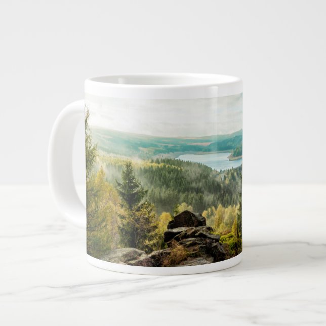 Forests | Ore Mountains Germany Giant Coffee Mug (Front Left)