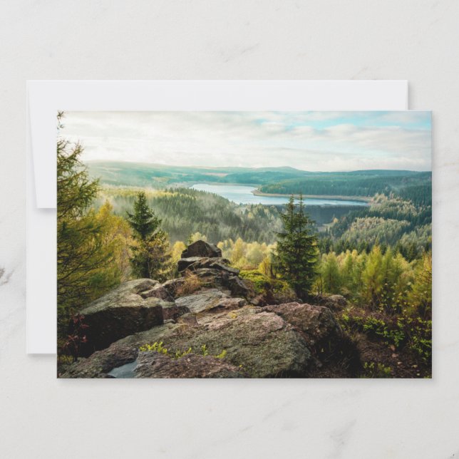 Forests | Ore Mountains Germany Thank You Card (Front)