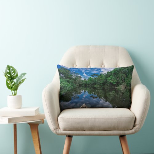 Forests  Peruvian Jungle Forest Lumbar Pillow