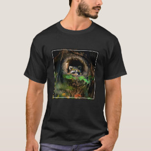 Forests Raccoon Peeking T-Shirt