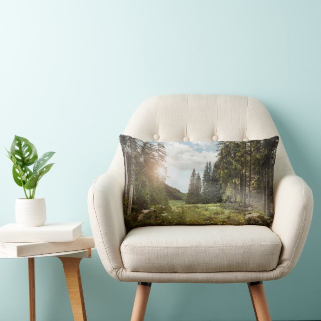 Forests | Sun Peeking Thru Lumbar Pillow (Chair)