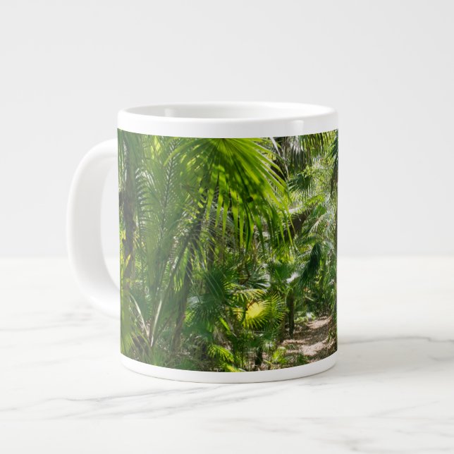 Forests | Tropical Rainforest Tulum Mexico Giant Coffee Mug (Front Left)