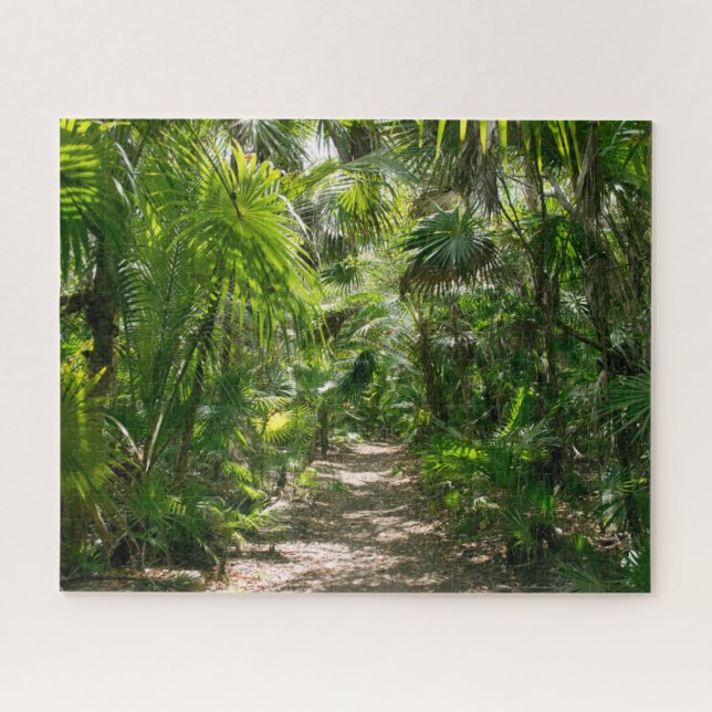 Forests | Tropical Rainforest Tulum Mexico Jigsaw Puzzle (Horizontal)