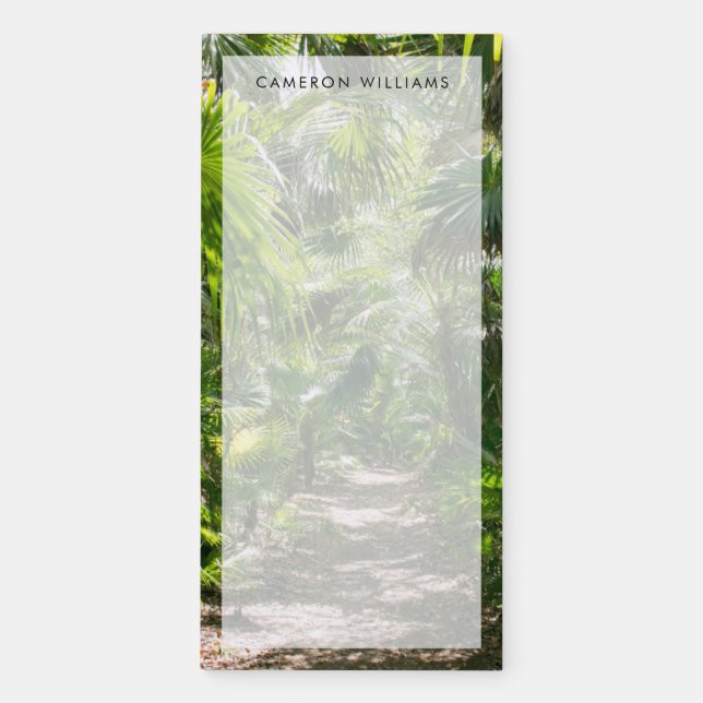 Forests | Tropical Rainforest Tulum Mexico Magnetic Notepad (Front)