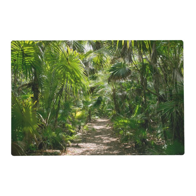 Forests | Tropical Rainforest Tulum Mexico Placemat (Front)