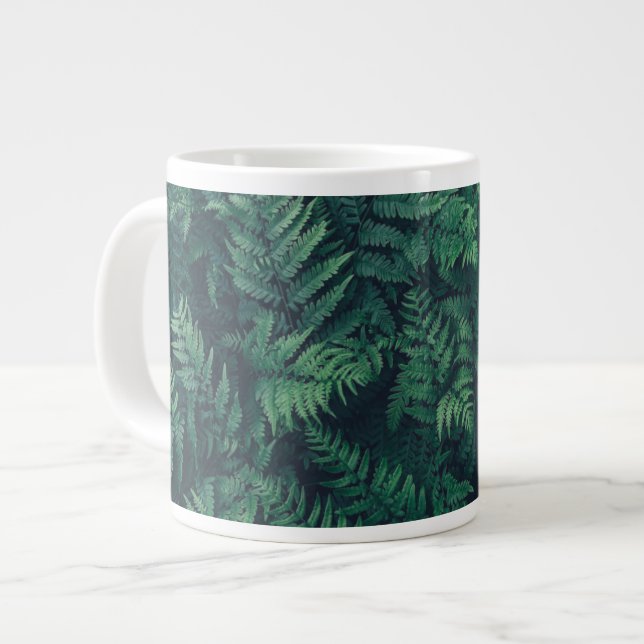Forests | Woodland Ferns Giant Coffee Mug (Front Left)