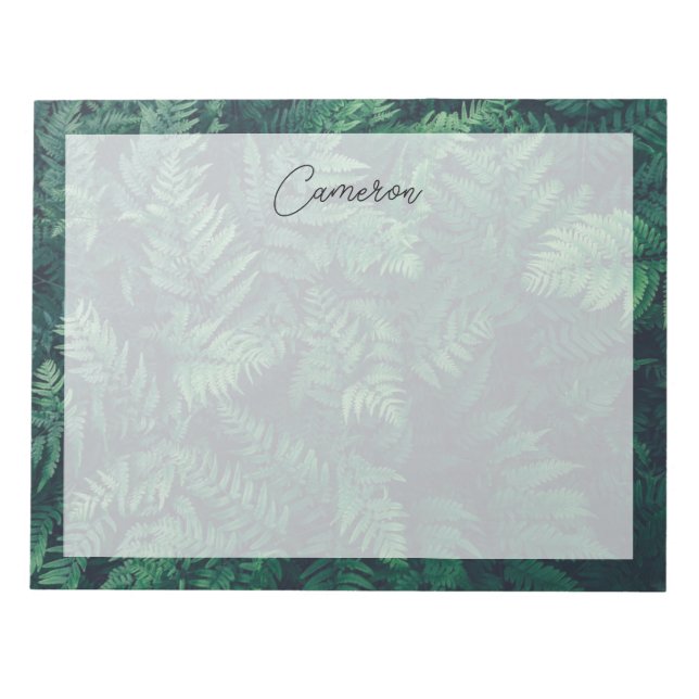 Forests | Woodland Ferns Notepad (Front)