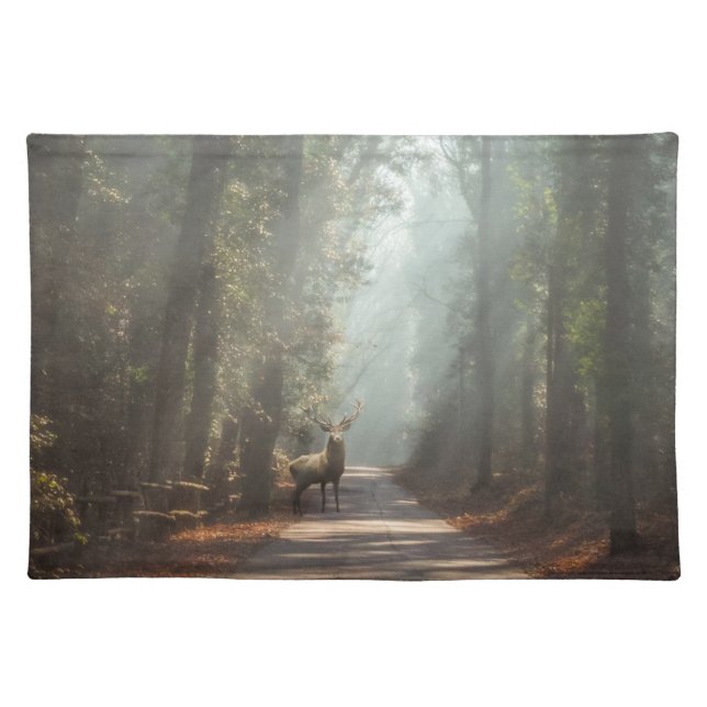 Forests | Woodland Stag Cloth Placemat (Front)
