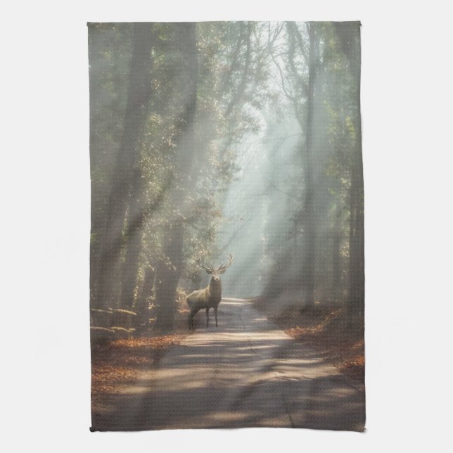 Forests | Woodland Stag Kitchen Towel (Vertical)