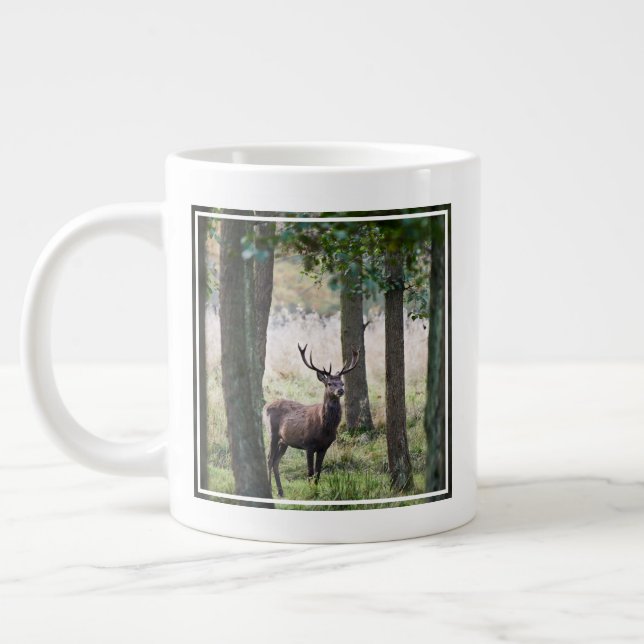Forests | Woodlands & Red Deer Giant Coffee Mug (Left)