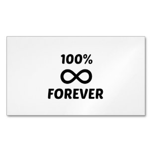 FOREVER 100% BUSINESS CARD MAGNET
