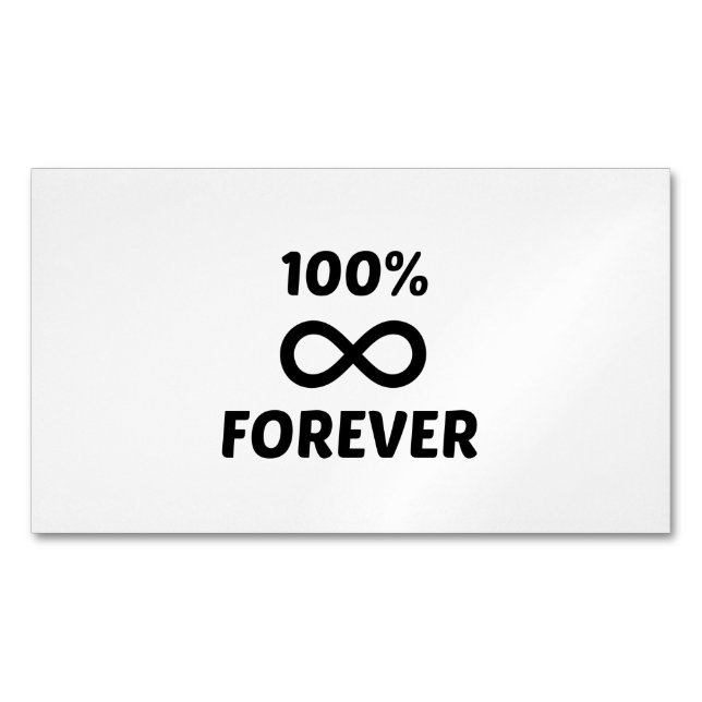 FOREVER 100% BUSINESS CARD MAGNET (Front)