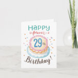 Forever 29 Birthday Card at Zazzle