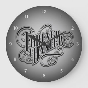 Forever A Dancer Large Clock