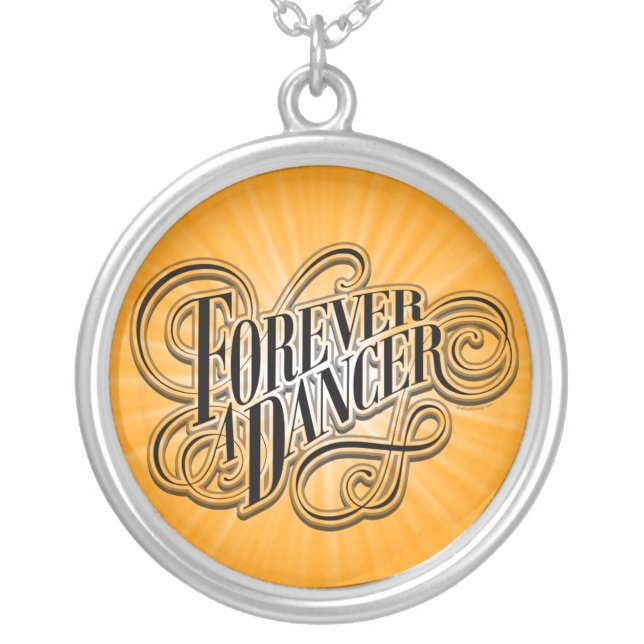 Forever A Dancer Silver Plated Necklace (Front)